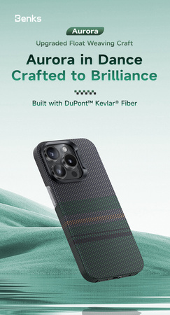 Benks Etui Magnetic Armor Air Aurora Kevlar 600D do Iphone 16 Pro Max