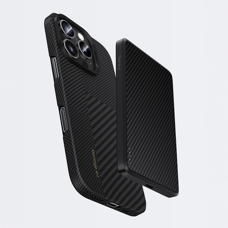 Benks Etui Montage Magnetic Armor Air Kevlar PC Frame 600D+1500D (MB65) do Iphone 16 Pro czarny