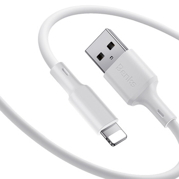 Benks Kabel D45 - USB na Lightning - 2,4A 1,2 metra biały