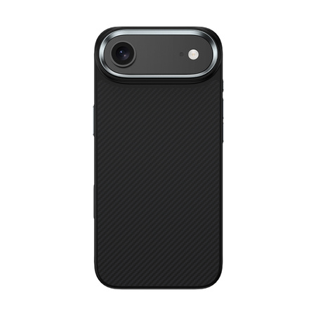 Benks Etui Magnetic Carbon Kevlar Armor Pro Metal Frame 600D do iPhone 17 Air czarne (Camera Control Button) – Smukłe Etui Carbon Kevlarowe z Metalową Ramką i Camera Control