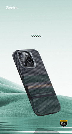 Benks Etui Magnetic Armor Pro Aurora Kevlar 600D (CC65) do iPhone 16 Pro