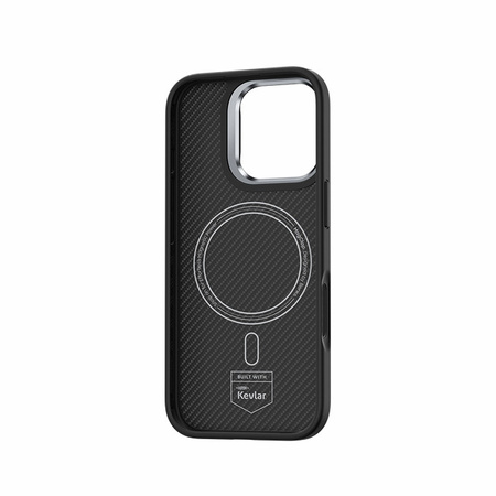 Benks Etui Magnetic Armor Pro Kevlar Metal Frame 600D do iPhone 16 Plus Czarne