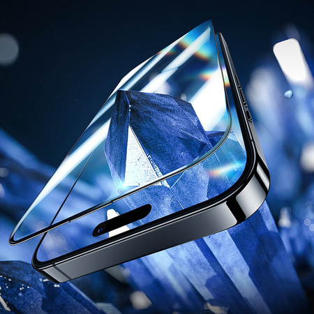 Benks Hartowane szkło Glass Warrior Sapphire do iPhone 14 Pro Max czarne – szafirowa powłoka, ochrona wyświetlacza
