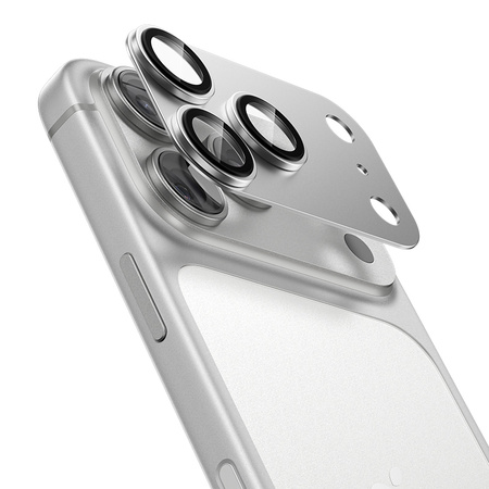 Benks Szkło Hartowane Glass Warrior Metal Integrated Lens Protector (C069) do iPhone 17 Pro (obiektyw 3 sztuki) Białe