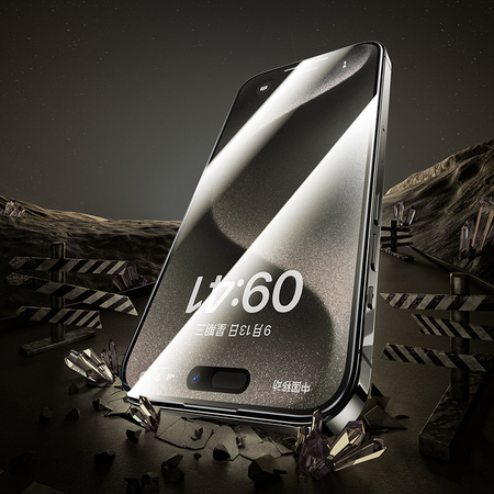 Benks Szkło Hartowane Arc Shield Full Coverage (GA61) do iPhone 15 Pro czarne – Pełne Pokrycie Wyświetlacza i Wzmocniona Ochrona Premium