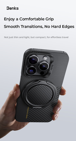 Benks uchwyt ring podstawka magnetyczna do telefonu kevlar carbon MagSafe etui pop socket