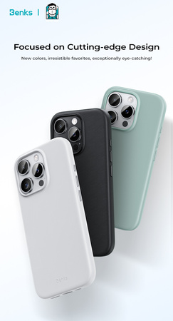 Benks Etui Magnetic Vita Pro Silicone do iPhone 16 Pro Max Zielone