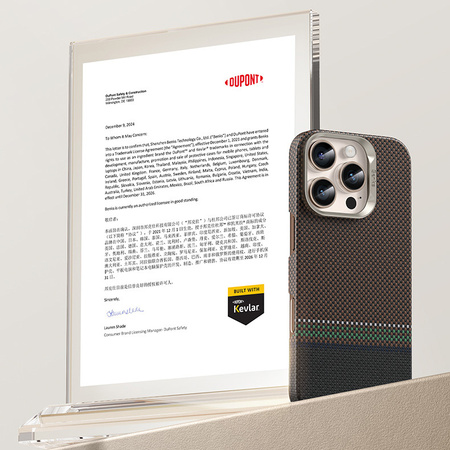 Benks Etui Magnetic Armor Air Prestige Kevlar 600D (G065) do iPhone 16 Pro