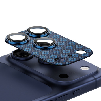Benks Hartowane szkło Armor Warrior Lens (BE69) do Iphone 17 Pro ArmorGrid niebieski (wyspa)