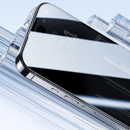 Benks Szkło Hartowane Ultra Shield Privacy Glass do iPhone 14 Pro Max / 15 Plus / 16 Plus Czarne