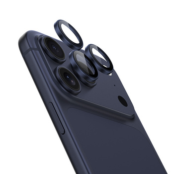 Benks Hartowane szkło Glass Warrior Lens Protector na aparat do Iphone 17 Pro/17 Pro Max (obiektyw 3 sztuki) niebieskie