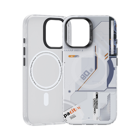 Benks Etui Magnetic Mecha Series do iPhone 16 Plus Białe