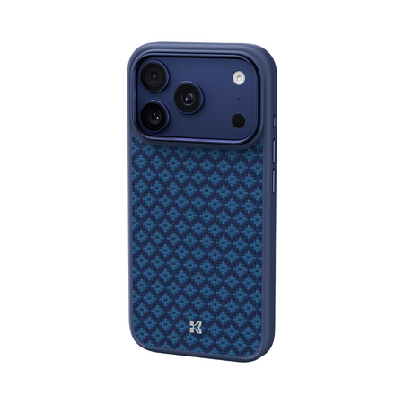 Benks Etui Magnetic Armor Pro Armor Grid Kevlar Metal Frame 600D (YB70) do Iphone 17 Pro Max niebieskie