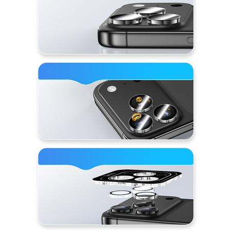 Benks Hartowane szkło Glass Warrior Lens Protector na aparat do iPhone 17 Pro / 17 Pro Max (3 sztuki) przezroczyste – pełna ochrona obiektywów, wysoka przejrzystość