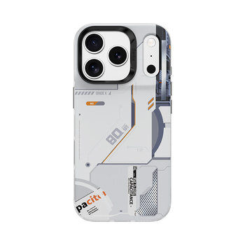 Benks Etui Dynamic Magnetic Mecha do iPhone 17 Pro białe (Camera Control Button) – Stylowe Etui z Serii Mecha z Ochroną Premium