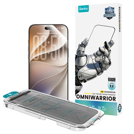 Benks Szkło Hartowane Omni Warrior Anti-Drop Privacy do iPhone 18 Pro Max