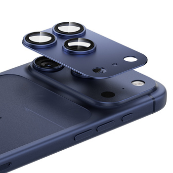 Benks Hartowane szkło Glass Warrior Metal Integrated Lens Protector (C070) do Iphone 17 Pro Max (obiektyw 3 sztuki) niebieskie