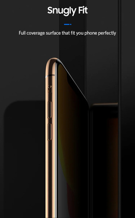 Benks Szkło Hartowane Ultra Shield Privacy Glass do iPhone 14 Pro Max / 15 Plus / 16 Plus Czarne