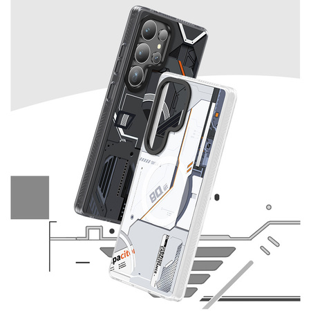 Benks Etui Dynamic Magnetic Mecha (D045) do Samsung Galaxy S25 Ultra Białe