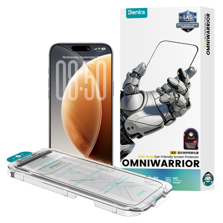 Benks Szkło Hartowane OmniWarrior Anti-Drop Eye-Friendly do iPhone 18 Pro Max / 17 Pro Max (HD / OL)