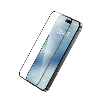 Benks Hartowane szkło Ultra Shield HD Glass (AN65) do Iphone 16 Pro czarne