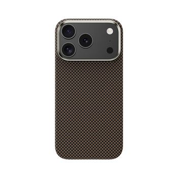 Benks Etui Magnetic Carbon Kevlar Armor Tint 1000D do iPhone 17 Pro złote – Wytrzymałe Etui Carbon Kevlarowe z Eleganckim Designem