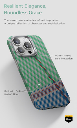 Benks Etui PassionGreen Kevlar 600D do Iphone 16 Pro Max