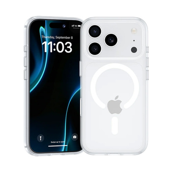 Benks Etui Magnetic Crystal do iPhone 17 Pro Max Przezroczyste (Camera Control Button)