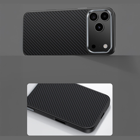 Benks Pancerne Etui Ochronne Armor Pro Kevlar Carbon Metal Frame 600D do iPhone 18 Pro Max / 17 Pro Max