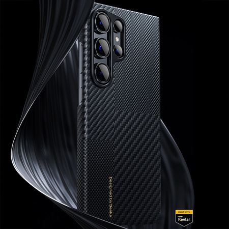 Benks Etui Montage Magnetic Carbon Kevlar Armor Air 600D do Samsung Galaxy S24 czarne – Smukłe i Wytrzymałe Etui Carbon Kevlarowe