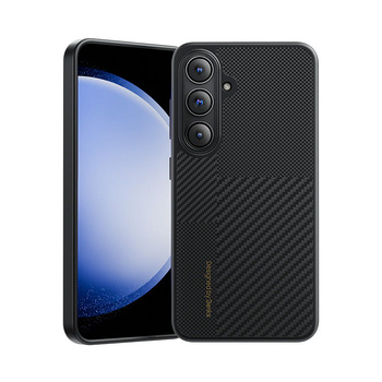 Benks Etui Montage Magnetic Carbon Kevlar Armor Pro Metal Frame 600D+1500D do Samsung Galaxy S24 Plus czarne – Pancerne Etui Carbon Kevlarowe z Aluminiową Ramką