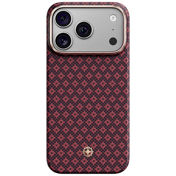 Benks Etui Magnetic Armor Air Armor Grid Kevlar Metal Frame 600D do iPhone 18 Pro Max / 17 Pro Max burgundowe – wytrzymałe etui z włóknem Kevlar® i pełną ochroną MagSafe