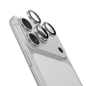 Benks Hartowane szkło DR Sapphire Lens Protector na aparat do Iphone 17 Pro/17 Pro Max (obiektyw 3 sztuki) srebrne