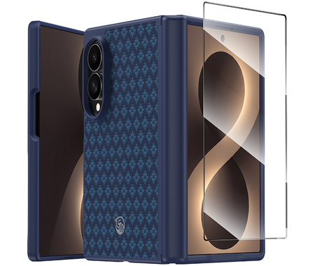 Benks Etui Magnetic Armor Grid Pro Grand Combo (C.K.FL.SA.BE.CS60) do Samsung Galaxy Z Fold 8 niebieski