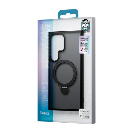 Benks Etui Magnetic Mist Rotated Stand do Samsung Galaxy S24 Ultra czarny