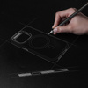 Benks Etui Magnetic Lucid Armor do iPhone 15 Pro białe – Smukłe, Przezroczyste Etui Ochronne z Eleganckim Wykończeniem