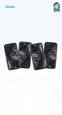 Benks Etui Magnetic City Istanbul do Iphone 16 Plus