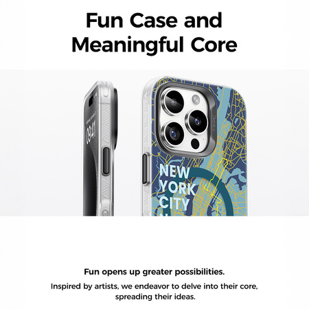 Benks Etui Magnetic City New York do iPhone 16