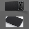 Benks Etui Magnetic Carbon Kevlar Armor Pro Metal Frame 600D do iPhone 17 Pro czarne (Camera Control Button) – Wytrzymałe Etui Carbon Kevlarowe z Ochroną i Funkcją Camera Control