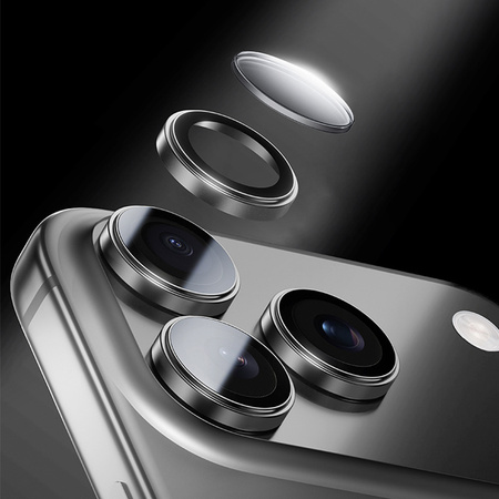 Benks Szkło Hartowane Glass Warrior Lens Protector na aparat do iPhone 17 (2 sztuki) czarne – ochrona obiektywów, odporne szkło hartowane