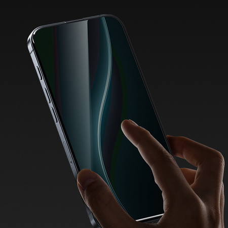 Benks Hartowane szkło Joy Touch Matte do iPhone 17 Pro czarne – matowe wykończenie, komfort użytkowania, odporność na ślady