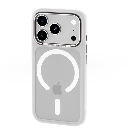 Benks Etui Magnetic Mist Metal Frame (K070) do iPhone 17 Pro Max Białe (Camera Control Button)