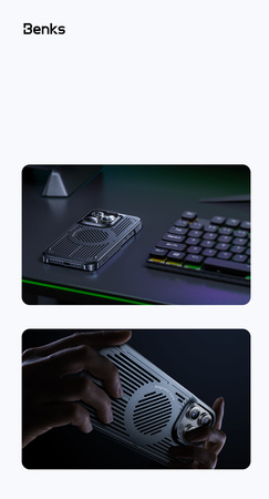 Benks Etui Magnetic Biliz Cooling z chłodzeniem MagSafe do iPhone 16 Pro Max plecki pokrowiec case obudowa