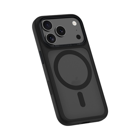 Benks Etui Magnetic Mist Metal Frame do iPhone 17 Pro czarne (Camera Control Button) – Wytrzymałe Etui z Metalową Ramką i Camera Control