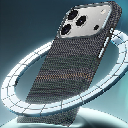 Benks Pancerne Etui Ochronne Armor Pro Aurora Kevlar Carbon 600D do iPhone 18 Pro Max / 17 Pro Max
