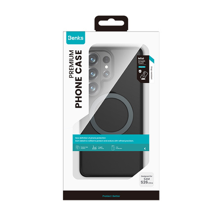 Benks Etui do Samsung Galaxy S26 Ultra Magnetic Mist z MagSafe ze Stojakiem – Czarne