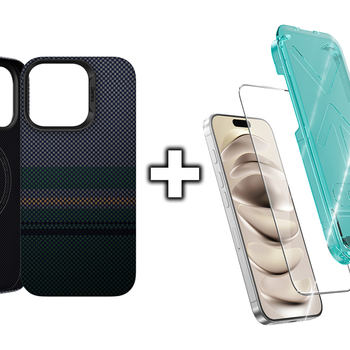 Zestaw | Etui Armor Air Aurora + Szkło Hartowane Glass Warrior HD do Iphone 16 Pro